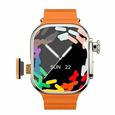 WS10 Ultra 5G Android Smartwatch | 360° Rotating Camera | 8GB RAM + 128GB Storage | Triple Strap Set & Accessories_img_1