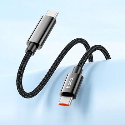 HOCO U125 Benefit 100W Charging Data Cable With Display Type C To Type C_img_1