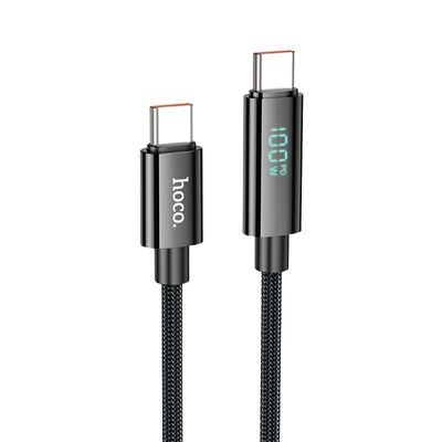 HOCO U125 Benefit 100W Charging Data Cable With Display Type C To Type C_img_2
