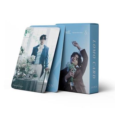 55PCS V Kim Taehyung Me Myself Beautiful day Photocards Collection Mini Card Postcard Lomo Cards_img_0