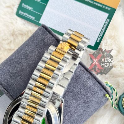Rolex New Limited Edition || White Wave Pattern || SS Body || Dual Tone_img_2