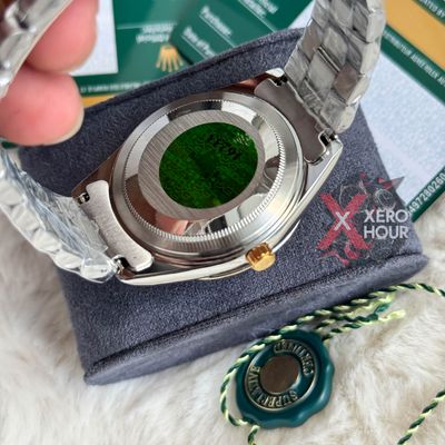 Rolex New Limited Edition || Green Wave Pattern || SS Body || Dual Tone_img_3