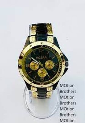 Analog Men'S Luxury Stainless Steel Watch For Men Golden - Watch For Men_img_0