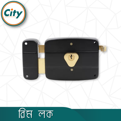 অটো লক সুরক্ষা লক হেভি রিম লক প্রধান দরজার লক ১২ টি চাবি সহ কালো রঙের_img_1