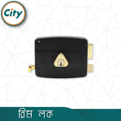 অটো লক সুরক্ষা লক হেভি রিম লক প্রধান দরজার লক ১২ টি চাবি সহ কালো রঙের_img_2