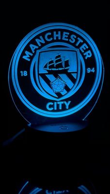 Gear Up Acrylic LED Lamp – Manchester City Edition for True Football Supporters_img_0