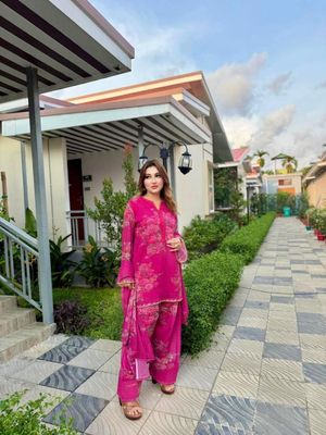 White gold Georgette Three Piece 3Color_img_5