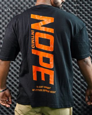 NOPE – I'M JUST CONFIDENT//unisex //Black Oversized t-shirt_img_1