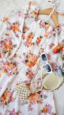 Beach Gown- Orange Flora🧡_img_0