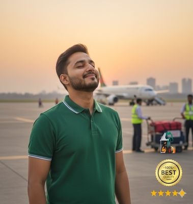 Polo Shirt in Green - Men's Half Sleeve T-Shirt | Palli Boutiques_img_0