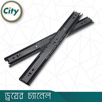 ১ জোড়া ড্রয়ার স্লাইডার বল বিয়ারিং স্লাইডার সম্পূর্ণ এক্সটেনশন সাইড মাউন্ট রানার ৩ পার্ট ড্রয়ার চ্যানেল কালো সব সাইজ উপলব্ধ_img_1
