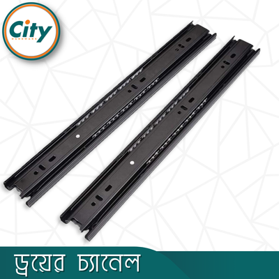 ১ জোড়া ড্রয়ার স্লাইডার বল বিয়ারিং স্লাইডার সম্পূর্ণ এক্সটেনশন সাইড মাউন্ট রানার ৩ পার্ট ড্রয়ার চ্যানেল কালো সব সাইজ উপলব্ধ_img_2