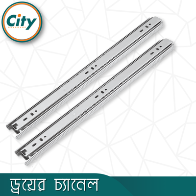 ১ জোড়া স্টেইনলেস স্টিলের ড্রয়ার স্লাইডার বল বিয়ারিং স্লাইডার সম্পূর্ণ এক্সটেনশন সাইড মাউন্ট রানার ৩ পার্ট ড্রয়ার চ্যানেল সব সাইজ উপলব্ধ Drawer Channel_img_2