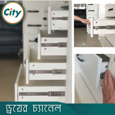 ১ জোড়া স্টেইনলেস স্টিলের ড্রয়ার স্লাইডার বল বিয়ারিং স্লাইডার সম্পূর্ণ এক্সটেনশন সাইড মাউন্ট রানার ৩ পার্ট ড্রয়ার চ্যানেল সব সাইজ উপলব্ধ Drawer Channel_img_6