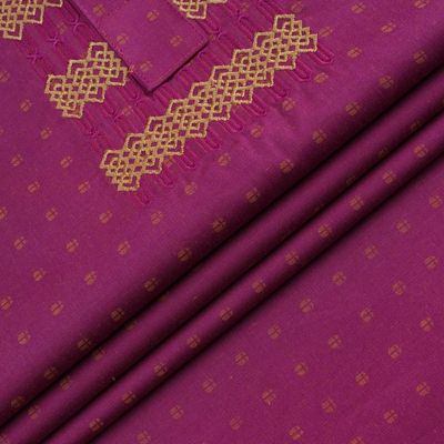 Luxury Cotton Panjabi- Magenta rose_img_2