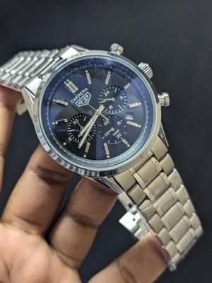 TAG CH BLACK DIAL SILVER CHAIN AA_img_0
