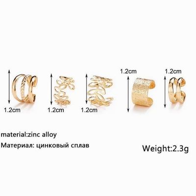 5 Pieces earcuff set. 99 Taka Only 3 colours Available_img_4