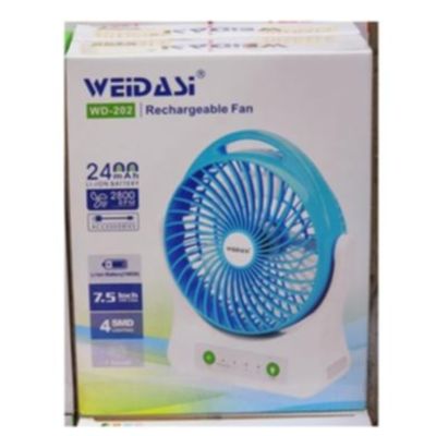WEIDASI Rechargeable and Portable Fan WD-202 (mini USB with Light)_img_2