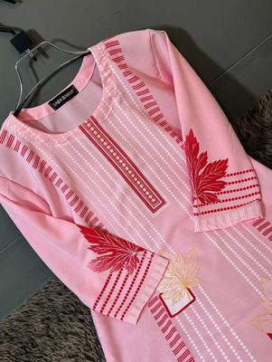 Orginal china lilen with screen print readymade 2 pics_img_1