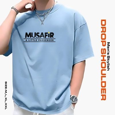 Men's Stylish Drop Shoulder- Sky Blue_img_7