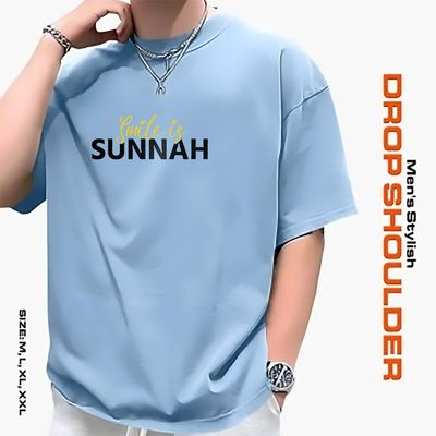 Men's Stylish Drop Shoulder- Sky Blue_img_10