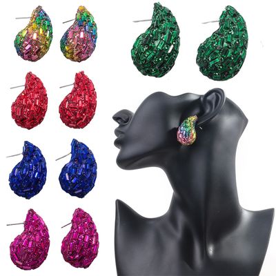 New chunky dome water drop earring_img_2