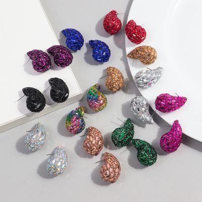 New chunky dome water drop earring_img_4