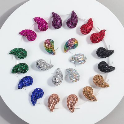 New chunky dome water drop earring_img_5
