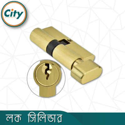 হ্যান্ডেল লক সিলিন্ডার লক লিভার ওয়ান সাইড কী ওয়ান সাইড নব মেইন ডোর হ্যান্ডেল লকের জন্য_img_1