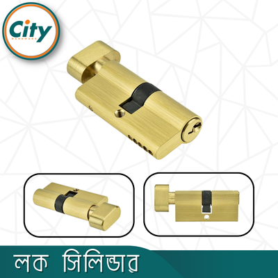 হ্যান্ডেল লক সিলিন্ডার লক লিভার ওয়ান সাইড কী ওয়ান সাইড নব মেইন ডোর হ্যান্ডেল লকের জন্য_img_2