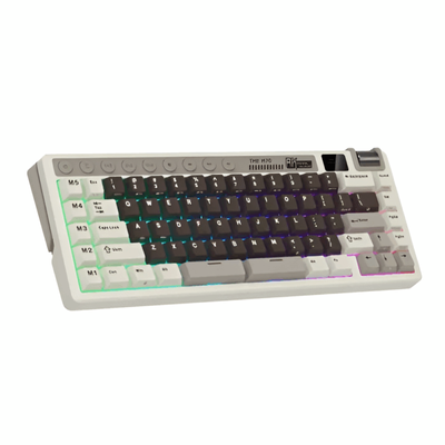 ROYAL KLUDGE RK M70 Tri-Mode Wireless Mechanical Gaming Keyboard – Mocha Grey_img_1