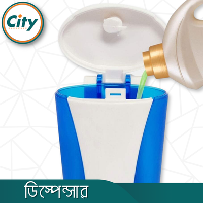 তরল সাবান ডিস্পেন্সার নীল বাথরুমের সাবান এবং শ্যাম্পু ডিসপেন্সার হ্যান্ড ওয়াশ ডিসপেন্সার রিফিলযোগ্য শাওয়ার ডিস্পেন্সার রান্নাঘর বাথরুমের তরল প্লাস্টিকের ডিস্পেন্সার ওয়াল মাউন্ট করা_img_3
