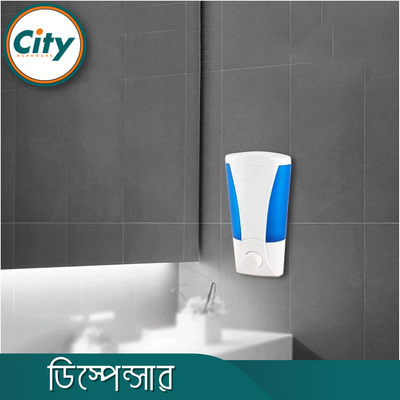 তরল সাবান ডিস্পেন্সার নীল বাথরুমের সাবান এবং শ্যাম্পু ডিসপেন্সার হ্যান্ড ওয়াশ ডিসপেন্সার রিফিলযোগ্য শাওয়ার ডিস্পেন্সার রান্নাঘর বাথরুমের তরল প্লাস্টিকের ডিস্পেন্সার ওয়াল মাউন্ট করা_img_5