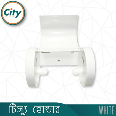 টিস্যু হোল্ডার সাদা রঙের দেয়ালের মাউন্ট টয়লেট টিস্যু পেপার হোল্ডার_img_3