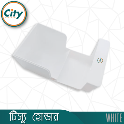 টিস্যু হোল্ডার সাদা রঙের দেয়ালের মাউন্ট টয়লেট টিস্যু পেপার হোল্ডার ২ ইন ১_img_3