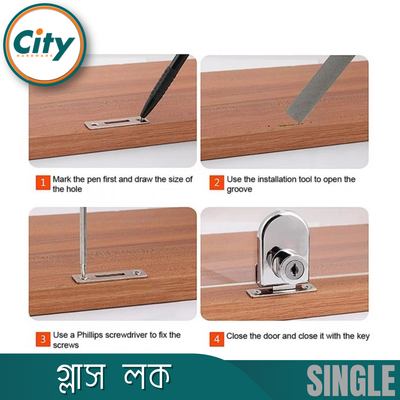 সিঙ্গেল গ্লাস ডোর লক একক পুশ গ্লাস ডোর লক আসবাবপত্র ক্যাবিনেট শোকেস ডিসপ্লে গ্লাস লক_img_5
