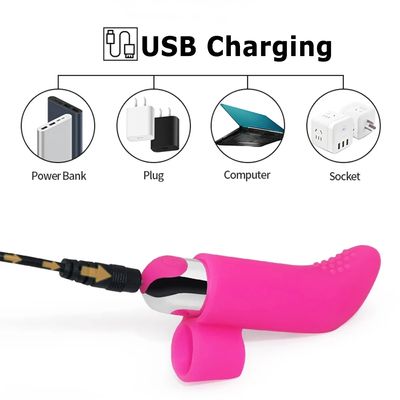 10 Speed Powerful Finger Vibrators Clitoral G Spot Mini Bullet Stimulator Rechargable Nipple Clit Masturbator Sex Toys for Women_img_1