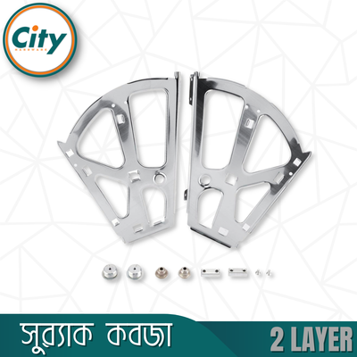 ১ জোড়া (২ পিস) ডাবল জুতার র‍্যাক কবজ স্টেইনলেস স্টিল ২ স্তরের জুতা ক্যাবিনেটের ফ্লিপ ফ্রেম র‍্যাক কবজা_img_3