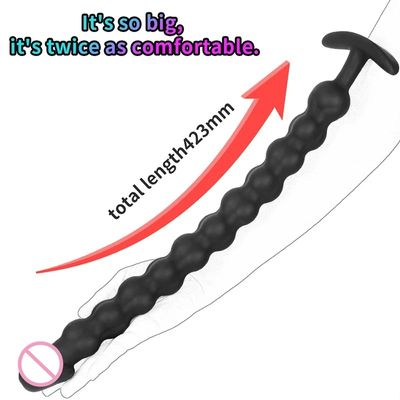 Long Pulling beads Anal Plug Huge Anal Dildo Dilator Butt Plug Prostate massage Masturbator Adult Anal Sex Toy For Women Men Gay_img_6