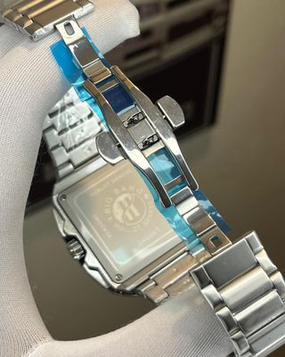 HUBLOT SQUARE BANG BROWN DIAL SILVER CHAIN (AA)_img_6