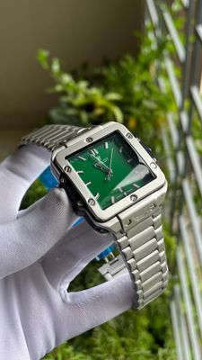 HUBLOT SQUARE BANG GREEN DIAL SILVER CHAIN (AA)_img_0