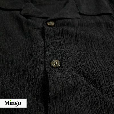 Black Cuban Shirt (Popcorn Fabric)_img_1