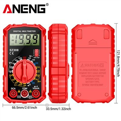 ANENG SZ308 Digital Multimeter Voltage Resistance Meter AC/DC Current Meter Electrician LCD_img_5