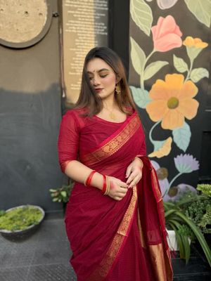 katha Strip Red Sharee_img_4