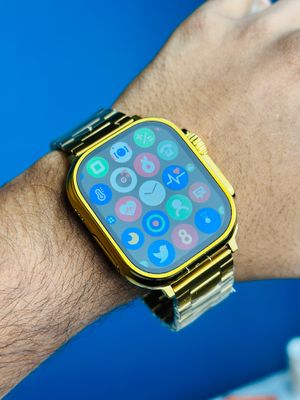HK 9Ultra Smartwatch Golden Edition (Dual Straps) – Black Color_img_3