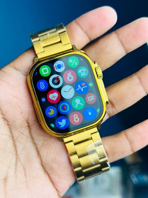 HK 9Ultra Smartwatch Golden Edition (Dual Straps) – Black Color_img_5