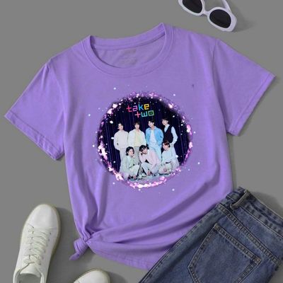 Purple Take Two BTS Half Sleeve T-Shirt_img_0