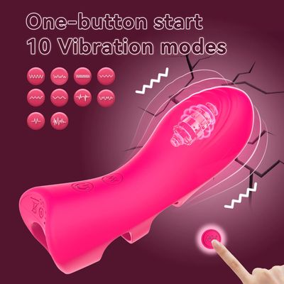 G Spot Finger Vibrator 10 Speed Clit Nipple Massager Adult Sex Toys Stimulator Female Masturbation Sex Toys for Couples_img_4