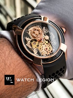 JACOB & CO ROSE GOLD CASE BLACK BELT_img_2