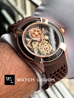 JACOB & CO ROSE GOLD CASE BROWN BELT_img_2
